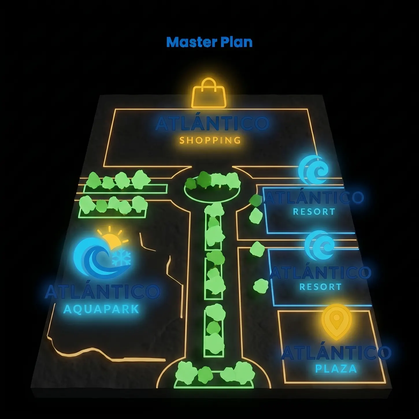 Master plan comercial de Atlântico Splash Park